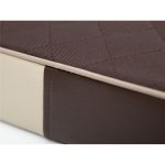 Ortopedický matrac pre psa Premium Cordura hnedá s hnedými bokmi detail z blízka