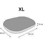 matrac pre psa oval ekolen sivá rozmer XL
