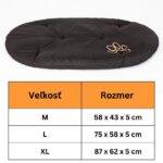 matrac pre psa packa hnedá tabuľka veľkosti